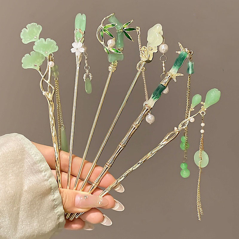 1pc Elegant Chinese Style Gree - Women Accessories Shop Design recension och pris