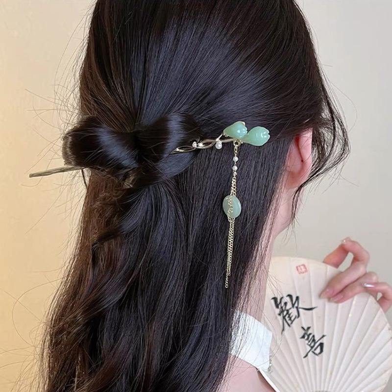 1pc Elegant Chinese Style Gree - Women Accessories Shop Design recension och pris