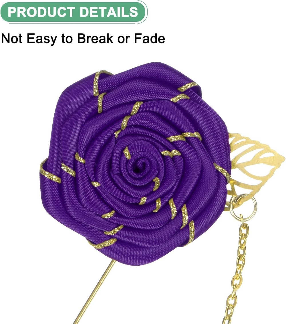 Rose Brooch Pin Cloth Rose Flo - Brooch Pin Gold recension och pris