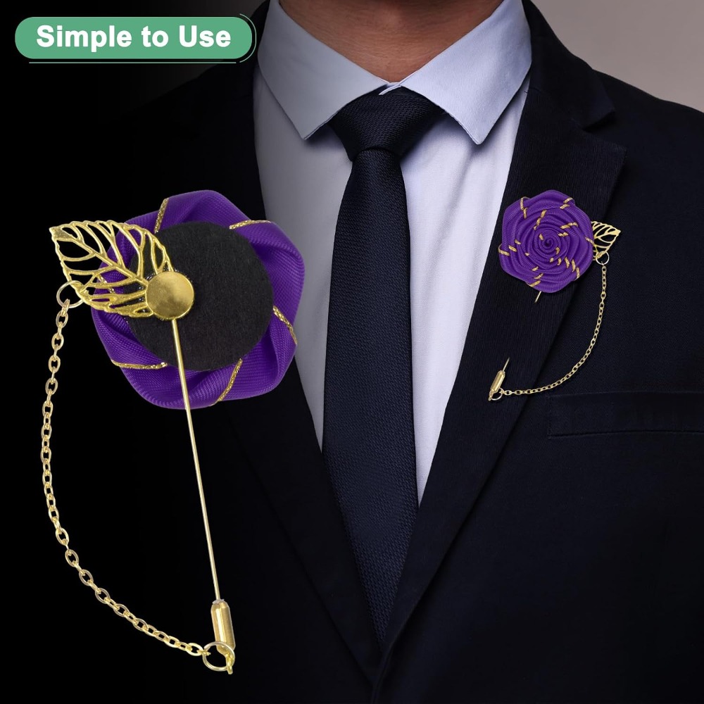 Rose Brooch Pin Cloth Rose Flo - Brooch Pin Gold recension och pris