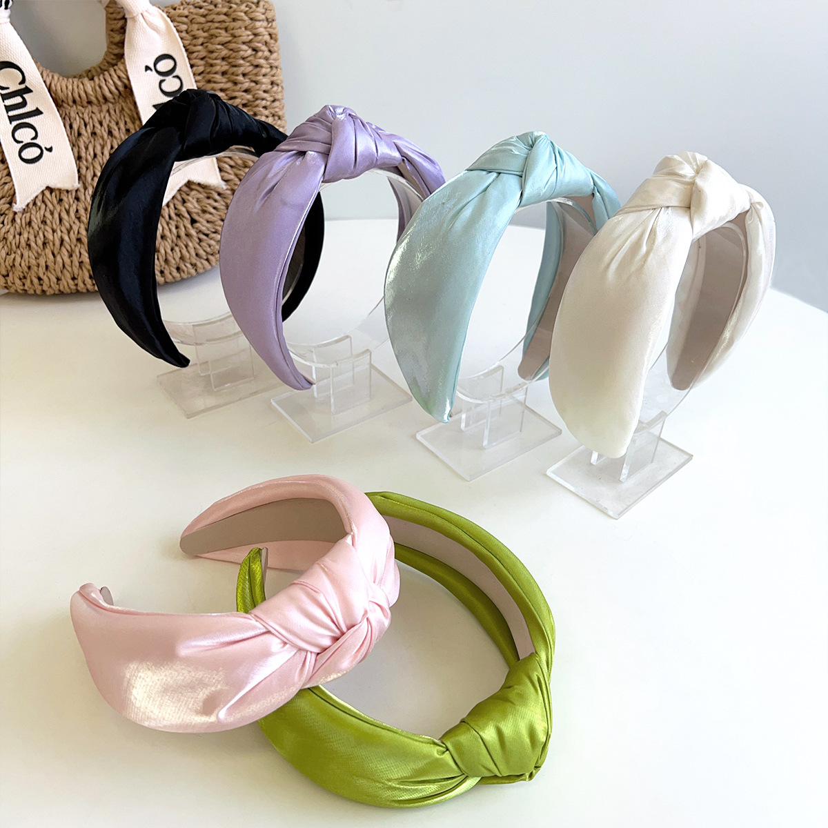 Elegant Silk Satin Headband fo - Women Accessories Shop Design recension och pris