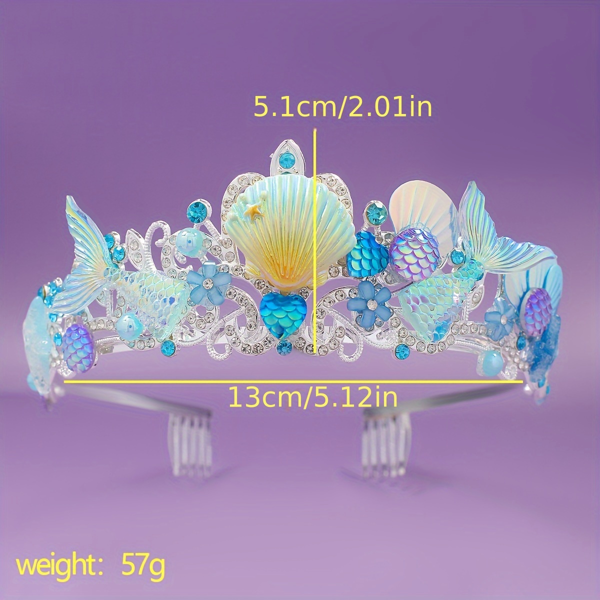 2025 New Mermaid Hair Comb Cro - Women Accessories Jewelry recension och pris